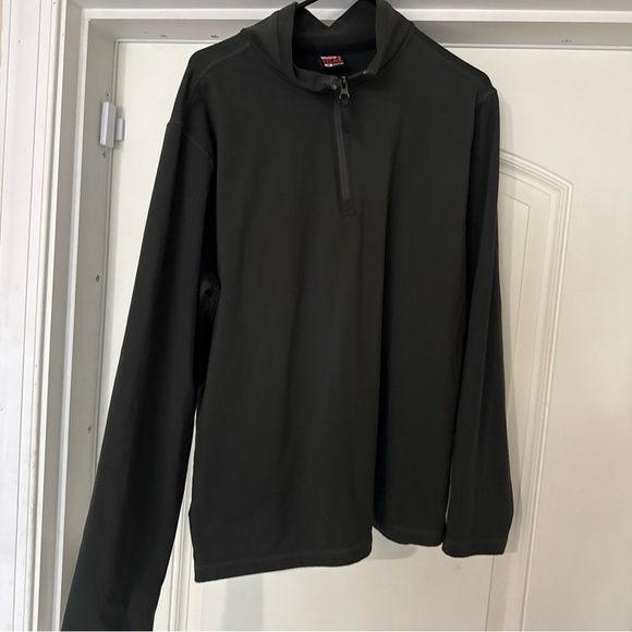 Arrow Olive Green Quarter Zip Knit Fleece 32 Degree Heat Sweater Men's Size M - Picture 6 of 7